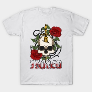 Inked Tattooed Tattoo Lovers & Tattoo Artists T-Shirt